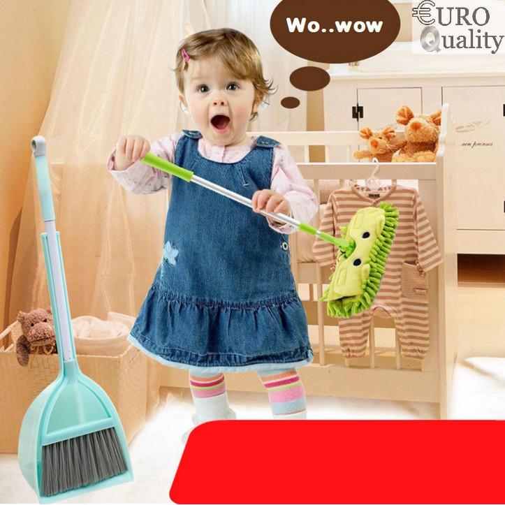 Bộ Chổi Và Cây Lau Cho Bé Phụ Giúp Việc Nhà Ngộ Nghĩnh