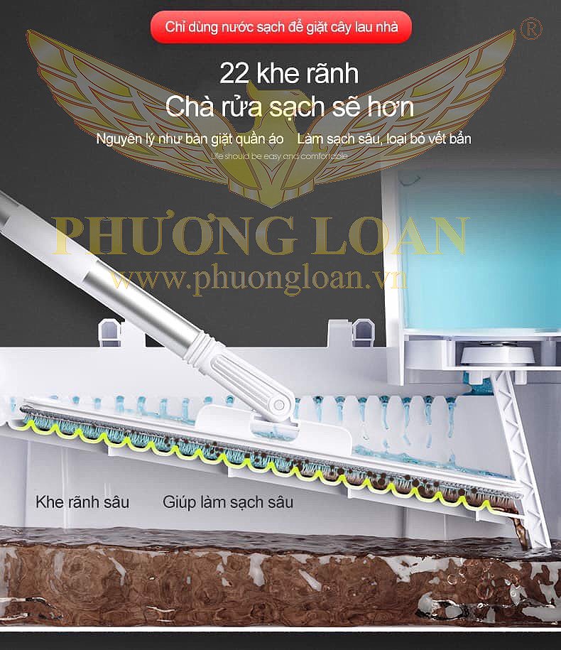 Bộ lau nhà 360 Nhật Bản