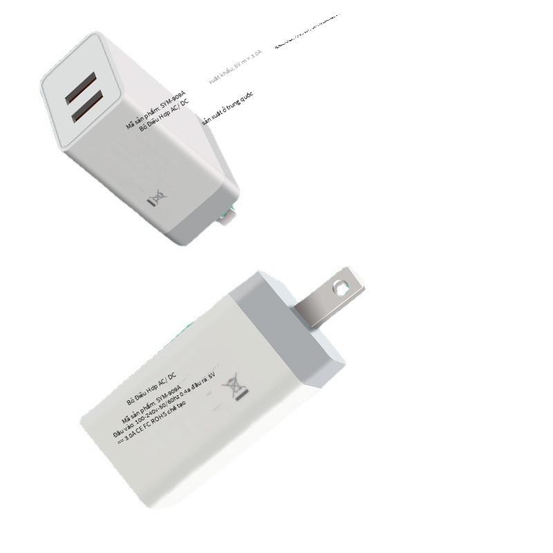 Phong cách mới nhất Tiêu chuẩn Hoa Kỳ Tiêu chuẩn Châu Âu Sạc nhanh Bộ sạc đa cổng 5V3A Bộ đổi nguồn CE FCC Đầu sạc USB đơn và đôi