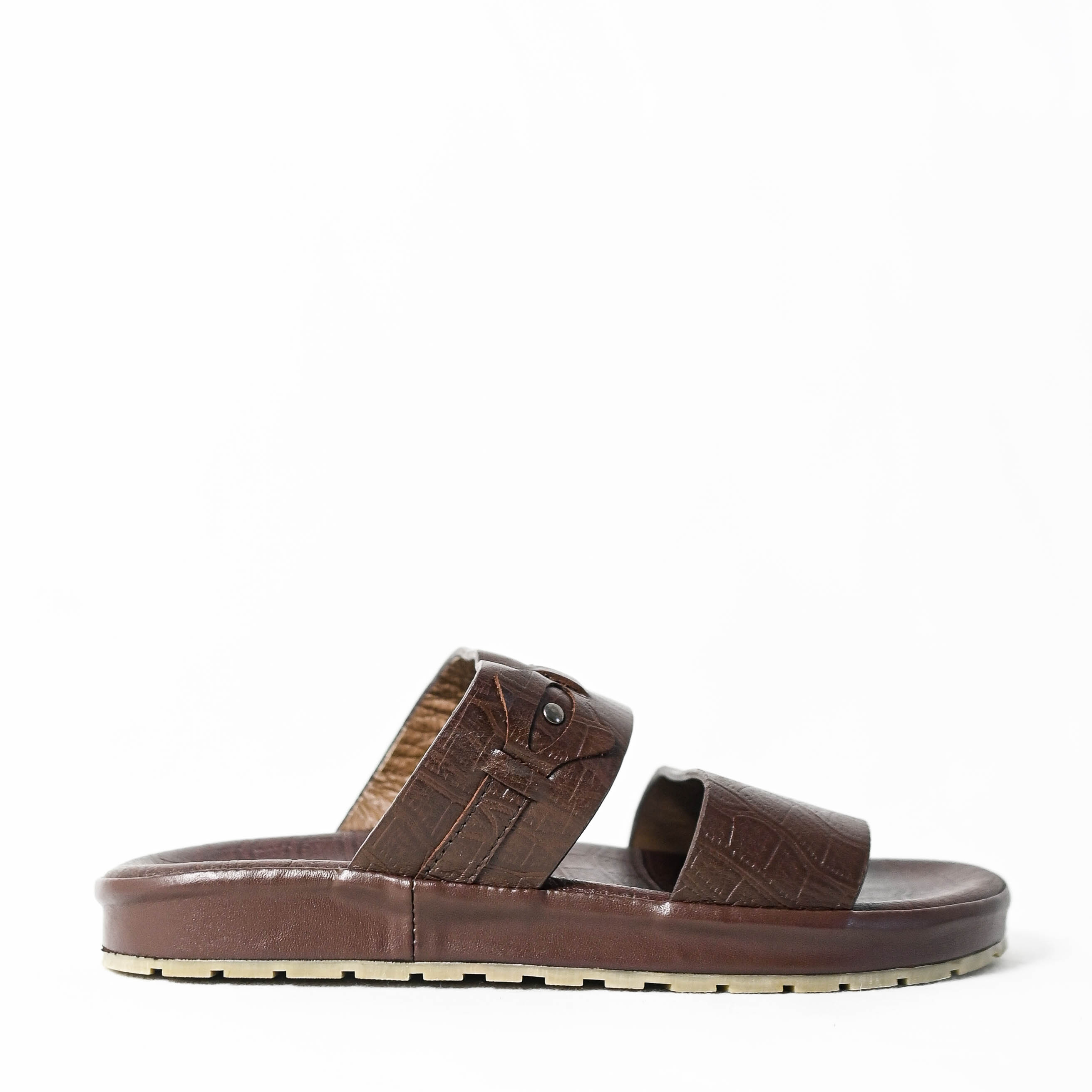 Dép da quai ngang nam