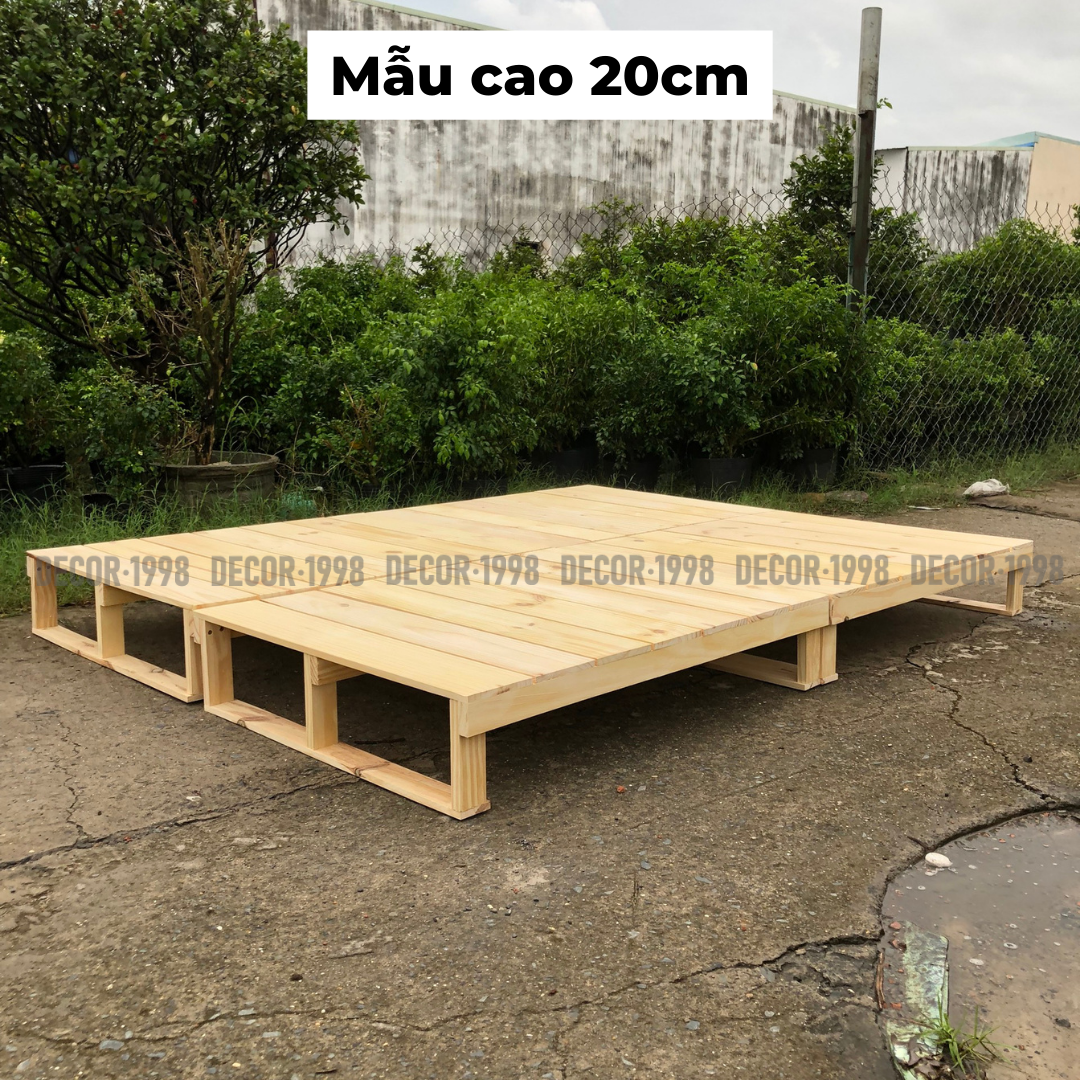 GIƯỜNG NGỦ PALLET CAO 15CM,20CM , PALLET LẮP RÁP, GIƯỜNG NGỦ GẤP GỌN ĐỦ MỌI KÍCH THƯỚC GỖ THÔNG NHẬP KHẨU(ẢNH TẠI XƯỞNG)