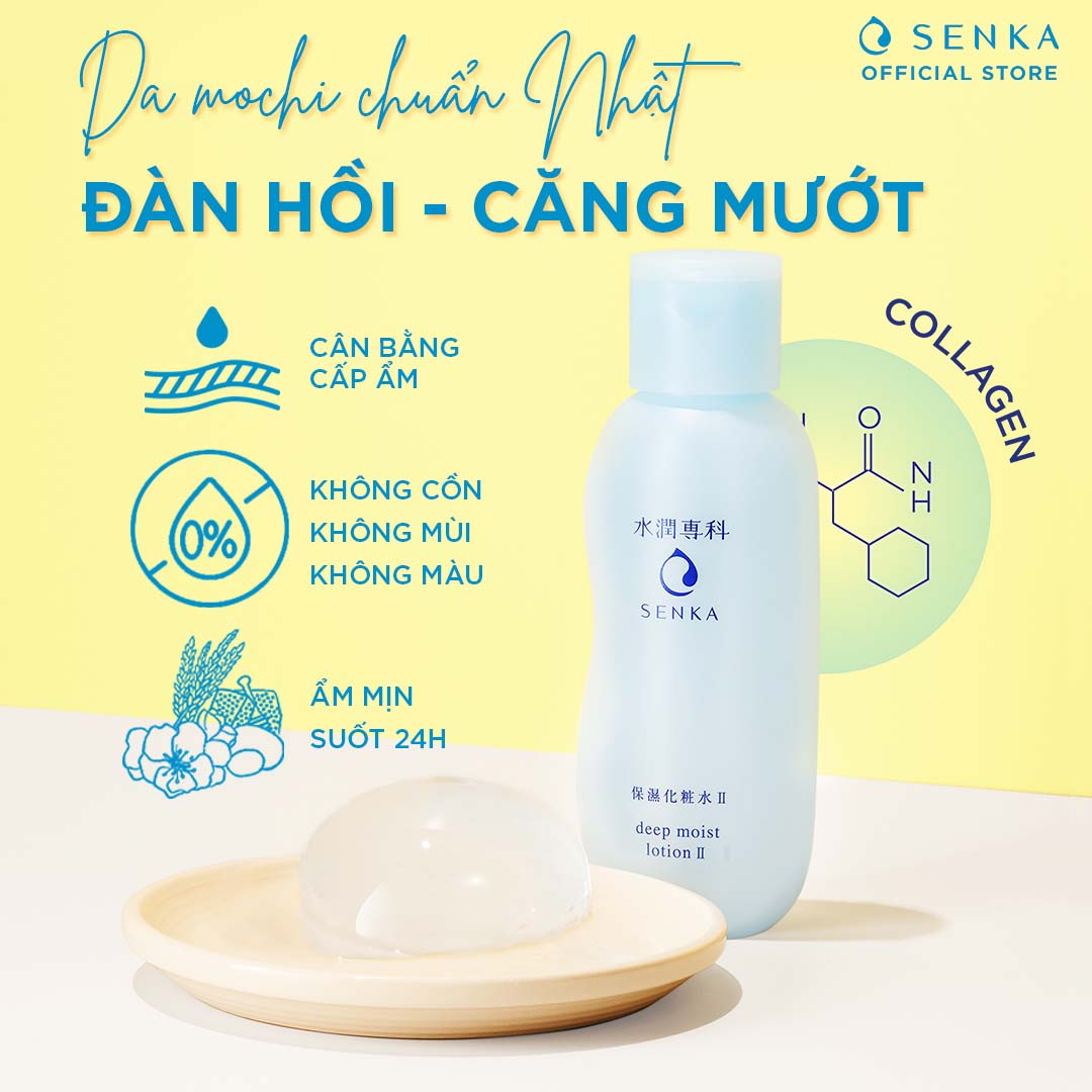 Nước Cân Bằng và Dưỡng Ẩm Chuyên Sâu Senka Deep Moist Lotion 200ML