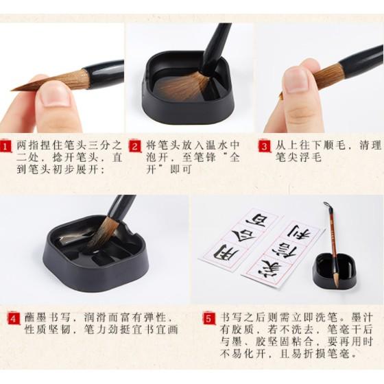 Bộ Combo Bút Lông Viết Thư Pháp, Vẽ Calligraphy, Kanji, Hán Tự, Chữ Nho, Chữ Hàn Baoke - S008