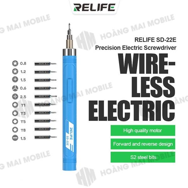 Tô vít điện RELIFE SD-22E (kèm 10 đầu)