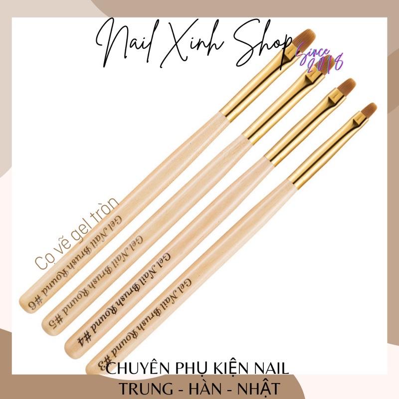 Cọ vẽ móng, cọ vẽ nail cao cấp (bản bầu đủ size )