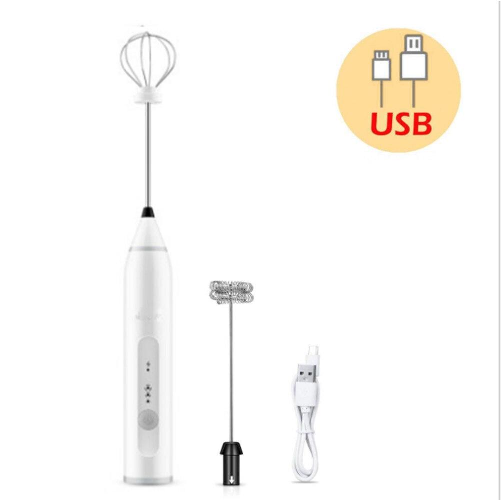 New USB Home Kitchen Tools automatic Eggbeater Manual Self Turning Stainless Steel Whisk Hand Mixer Blender Egg Tools