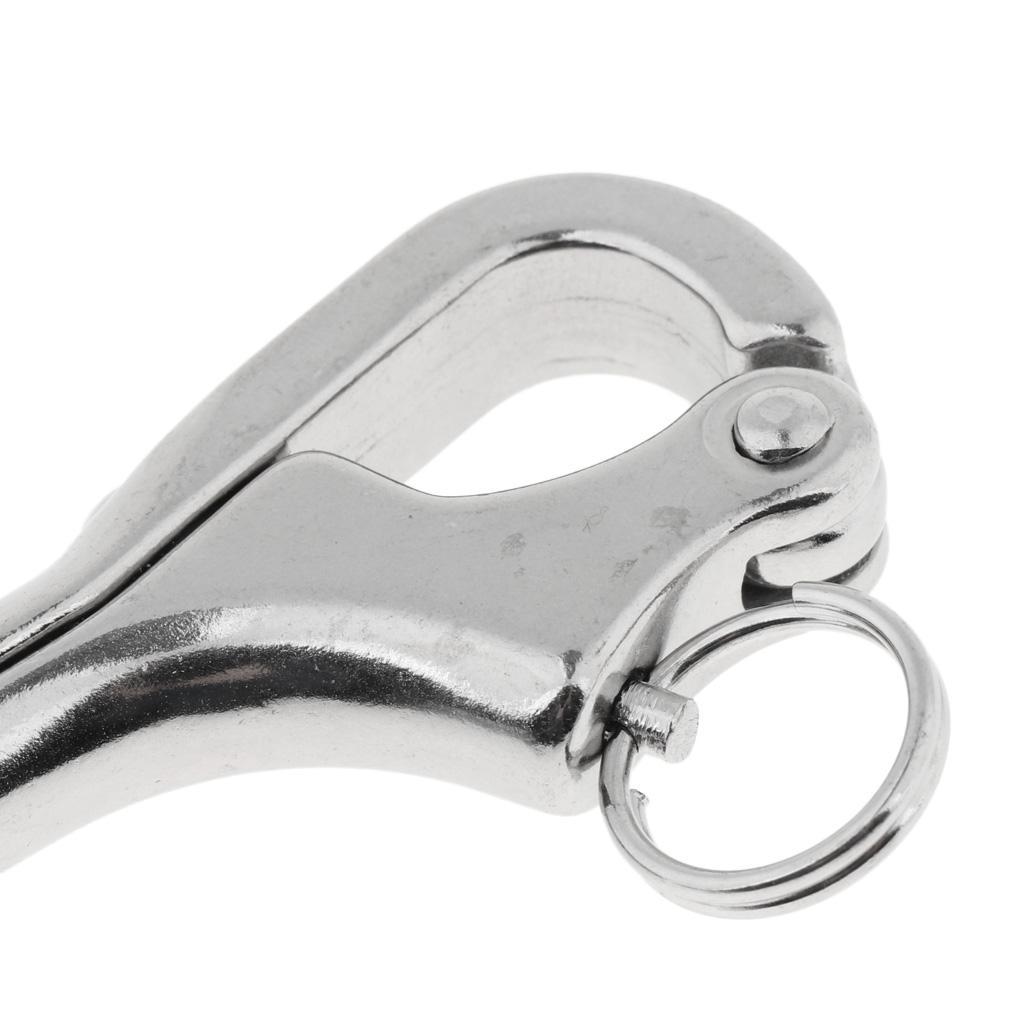 2Pcs Vintage 4in Pelican Hooks Head Board Snap Shackle Quick Release Hook