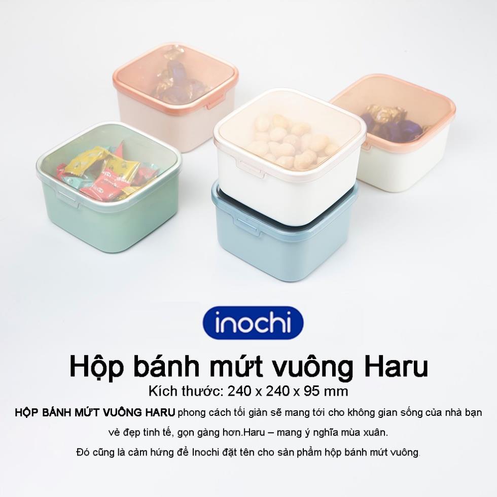 Hộp mứt tết Haru inochi cao cấp khay mứt hoa 5 cánh , tròn vuông