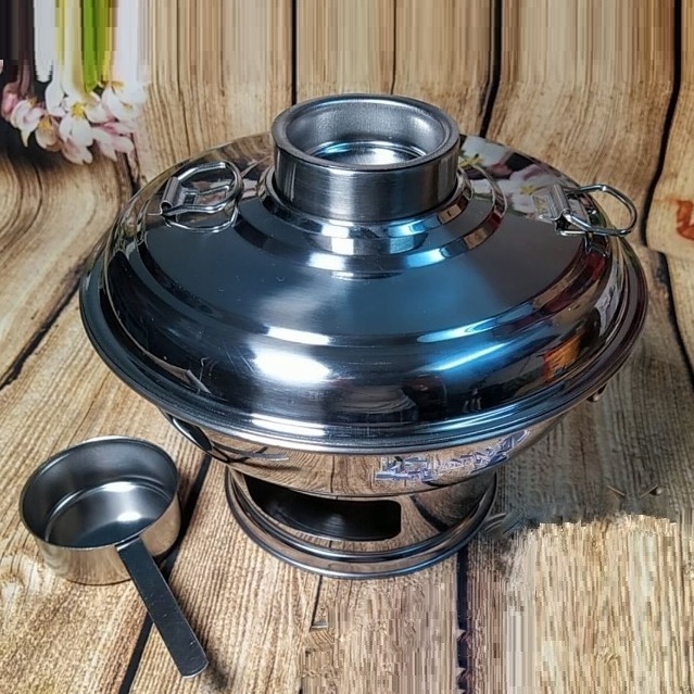 Nồi Lẩu CÙ LAO Truyền Thống, Lẩu INOX MẪU MỚI SIÊU ĐẸP. Sử dụng THAN hoặc CỒN 24cm. LẨU THAN, Nồi Lẩu NÚI LỬA đậm chất Cổ Điển phục vụ món lẩu ĐẶC SẢN MIỀN TÂY mang hương vị XƯA