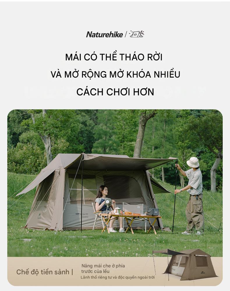 Lều Mở Nhanh Naturehike CNK2300ZP021 Village 6.0 Thế Hệ Hai Lều Hình Ngôi Nhà
