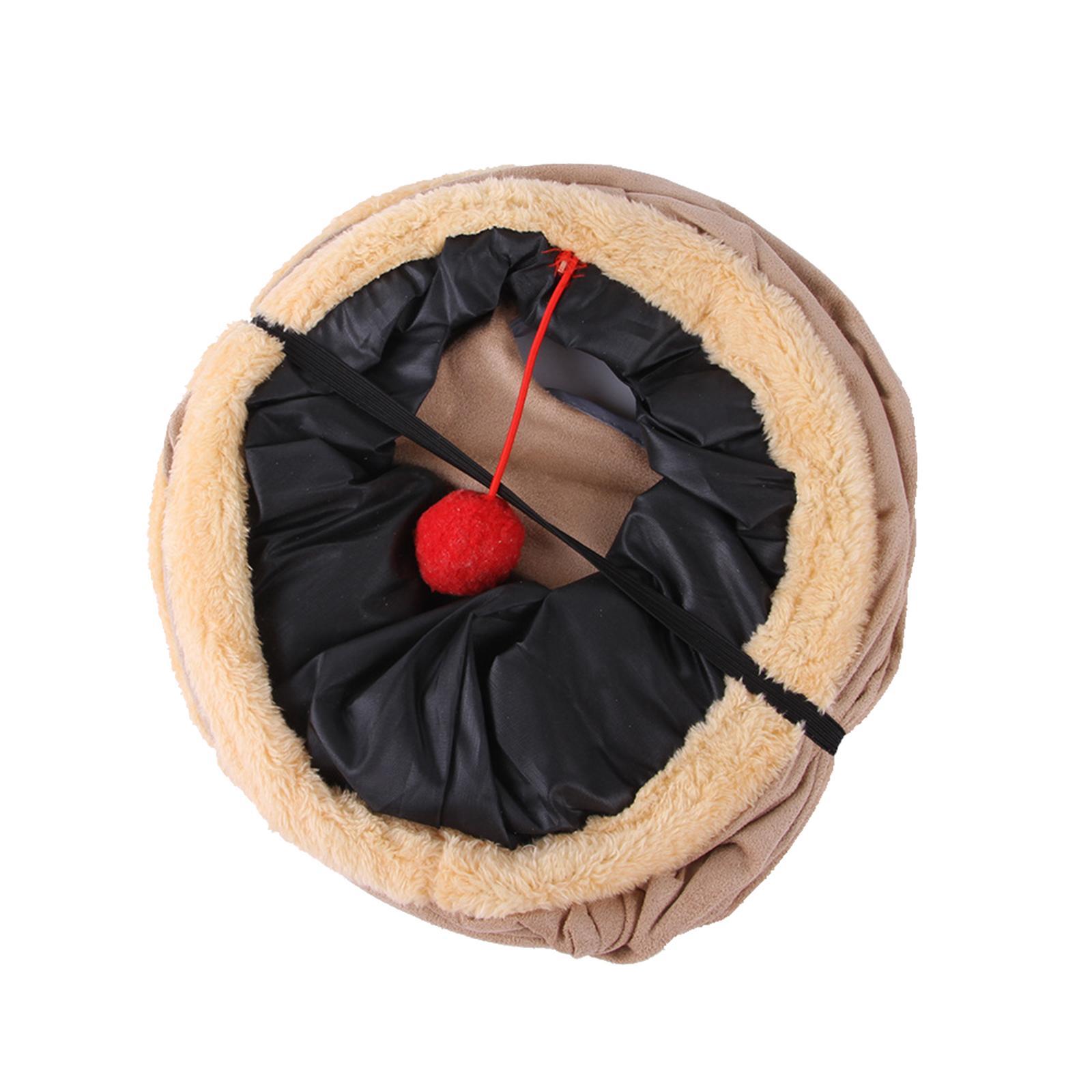 Cat Tunnel Collapsible 3 Way Tunnel Ball Kitty Tunnel Pet Toys Hole Toy