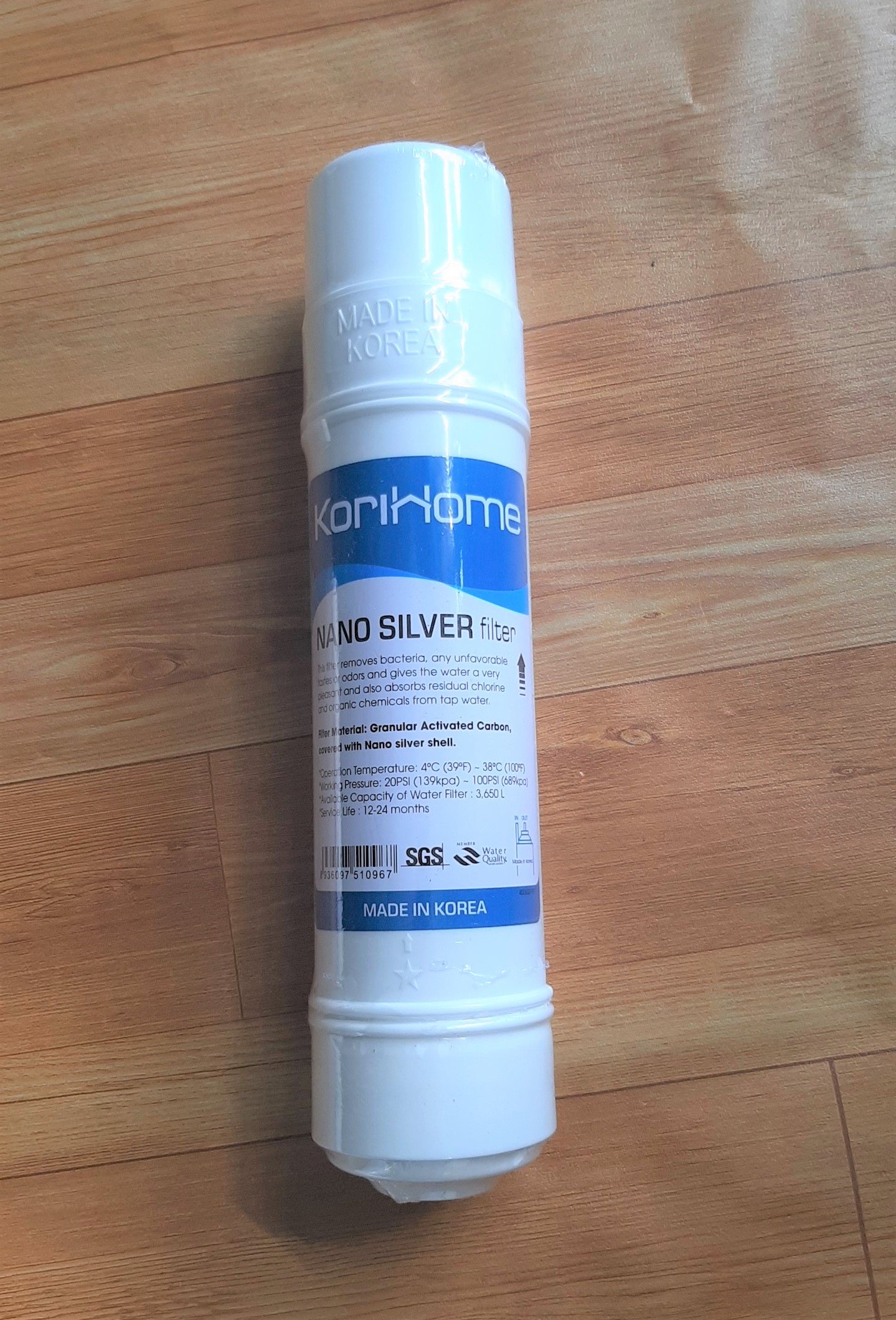 LÕI LỌC NƯỚC KORIHOME ,LÕI NANO SILVER.