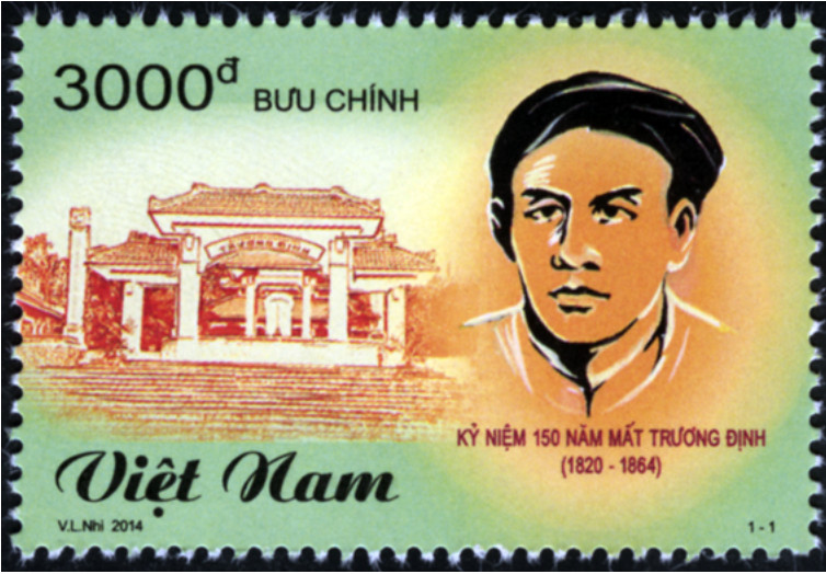 Bộ tem Kỷ niệm 150 năm mất Trương Định 1820 - 1864