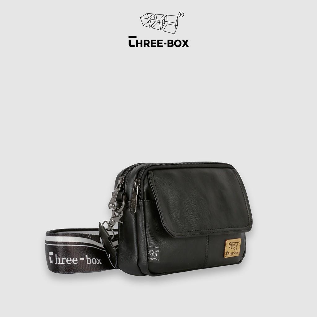 Túi đeo chéo da Three-Box | MS3623
