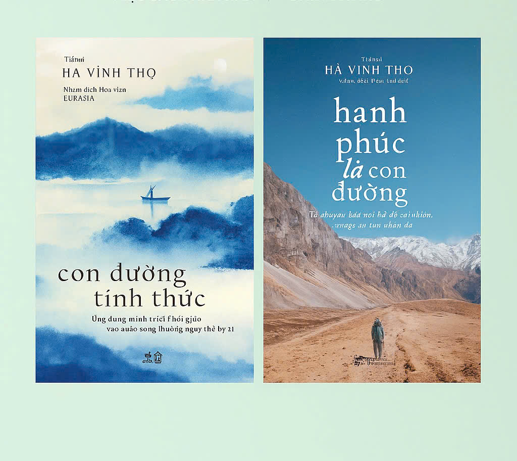 Sách - COMBO Con đường tỉnh thức - Hạnh phúc là con đường (Hà Vĩnh Thọ) (Nhã Nam Official)
