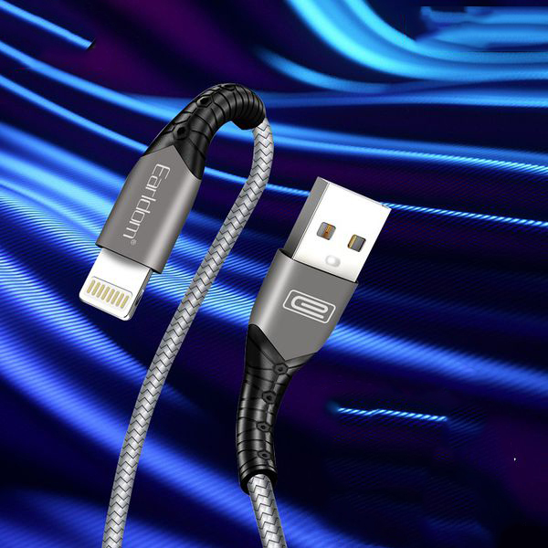 Cáp Sạc Dù Lightning, TypeC, MicroUSB - Earldom EC 076 - Hàng Chính Hãng