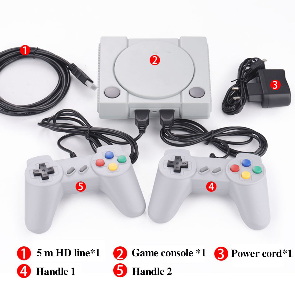 Máy chơi game điện tử 4 nút 648 trò 2 tay cầm gamer psp 2 người chơi có game 16 bit kết nối tivi 4K cổng kết nối HDMI