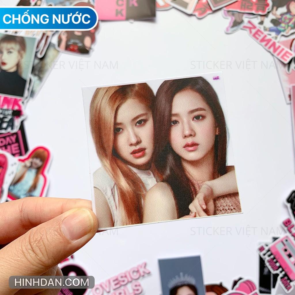 Sticker in hình BLACK PINK - Dán Trang Trí - Chất Liệu PVC Cán Màng Chất Lượng Cao Chống Nước, Chống Nắng, Không Bong Tróc Phai Màu