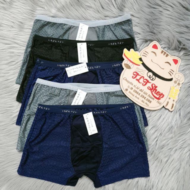 SET 6 CHIẾC QUẦN SỊP NAM THÔNG HƠI XUẤT NHẬT SIÊU THOÁNG MẪU TỐI MÀU