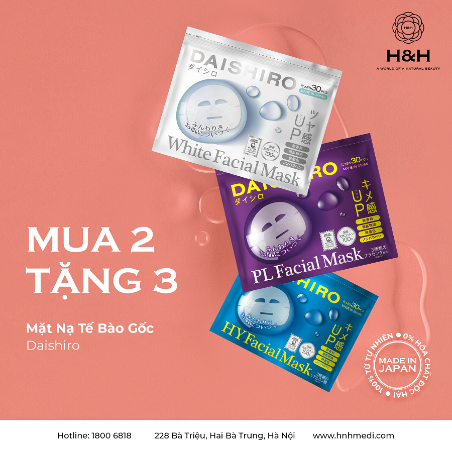 2 Túi mặt nạ tế bào gốc Daishiro