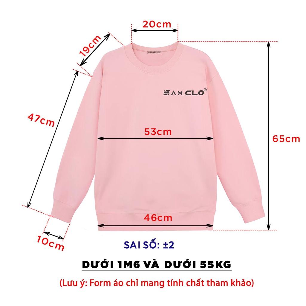 Áo khoác nỉ nữ SAM CLO hoodie chui có mũ NỈ 1 LỚP tay dài thu đông freesize dáng unisex in hình đầu gấu chữ PANDA