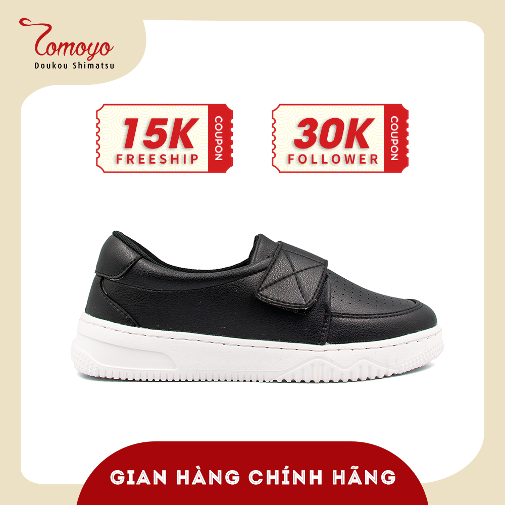 Giày Sneaker Nữ TOMOYO Da Microfiber Quai Dán TMW328