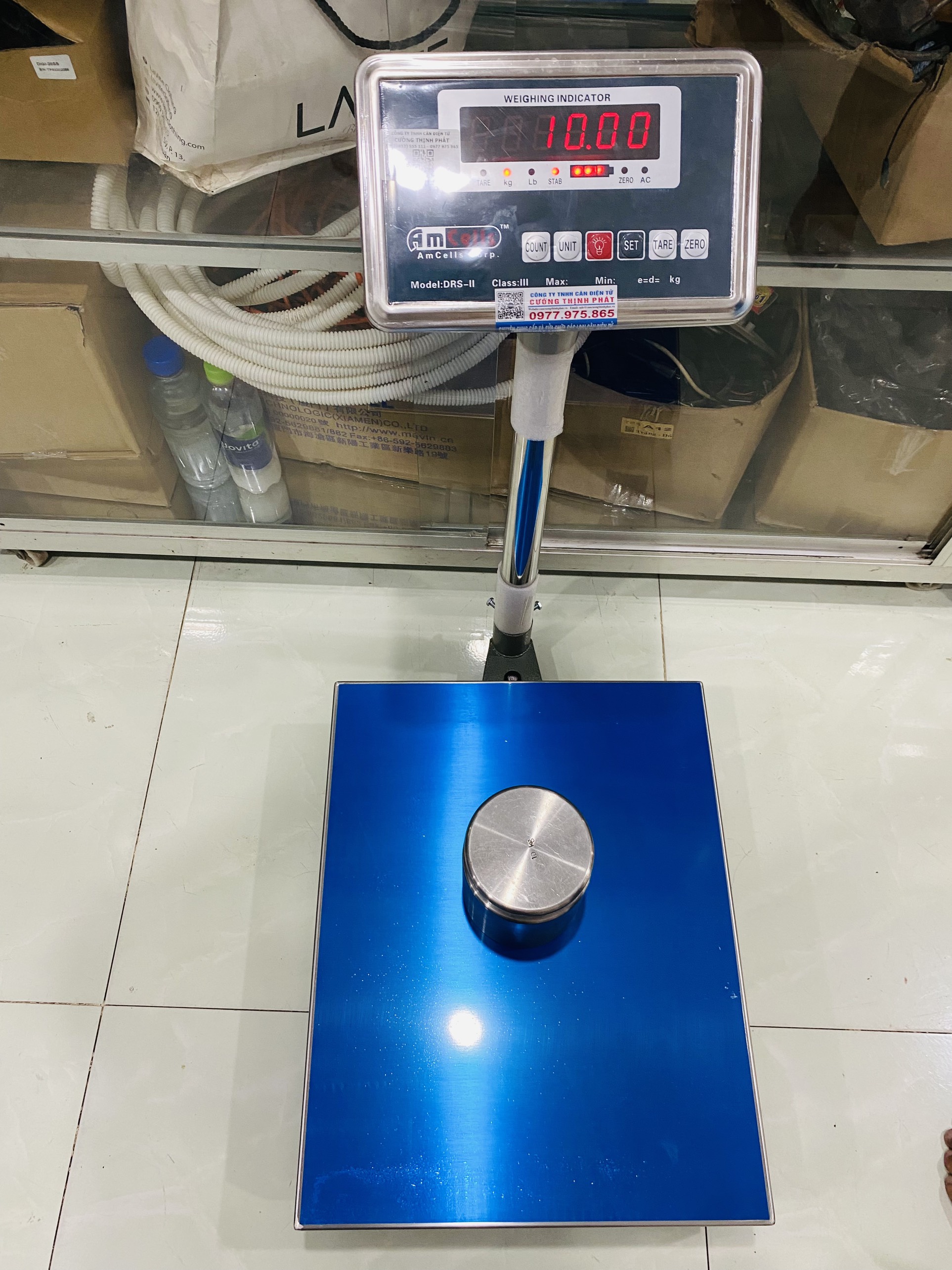 CÂN BÀN ĐỨNG GIÁ RẺ AMCELL DRS-II- MỨC CÂN 100KG