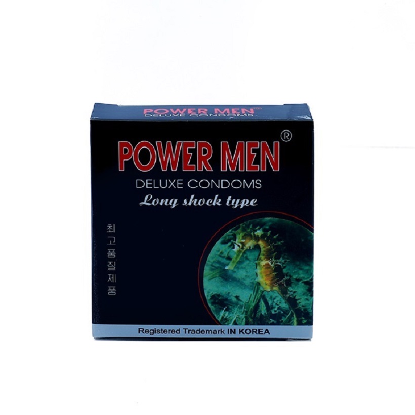 Bao Cao Su Powermen Cá Ngựa (Hộp 3 Cái)