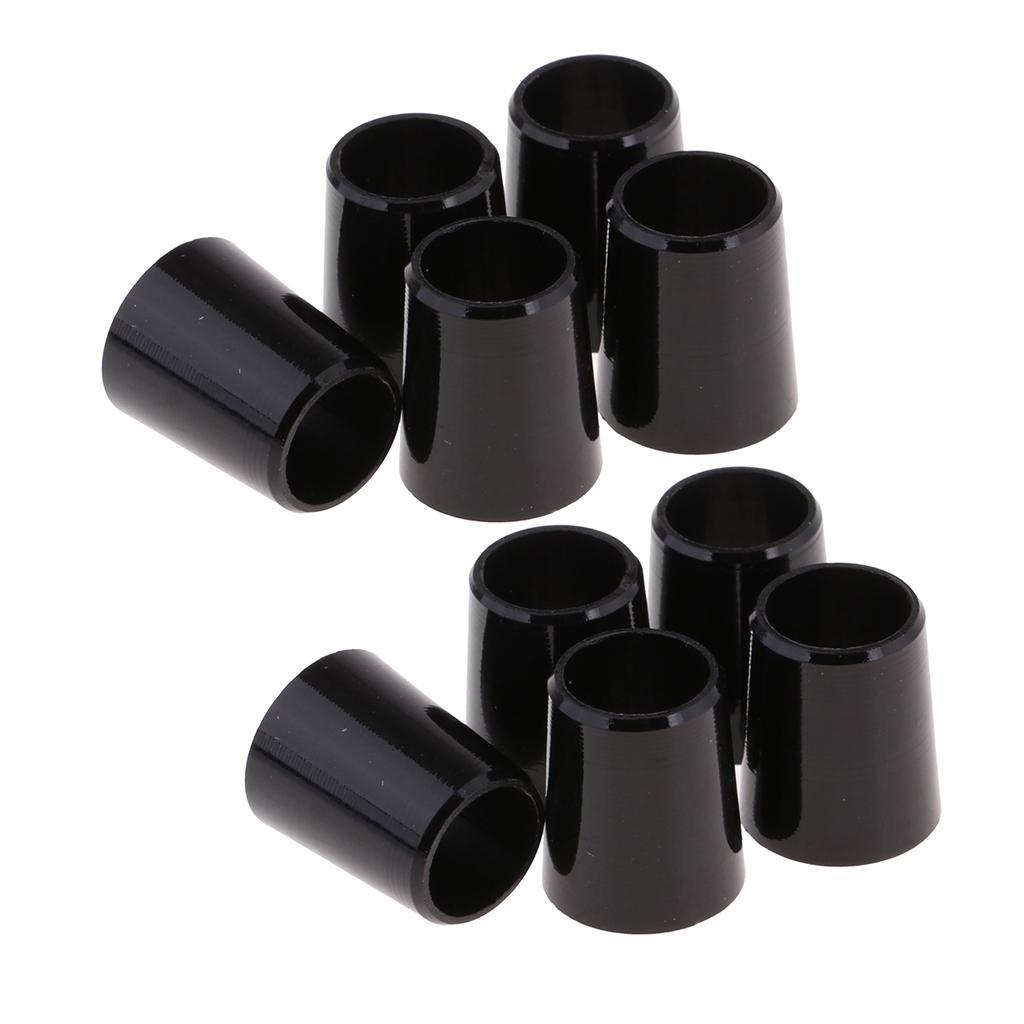 10pcs Black Golf Shaft Sleeve Ferrules.370 Irons Putter Cap Adapter