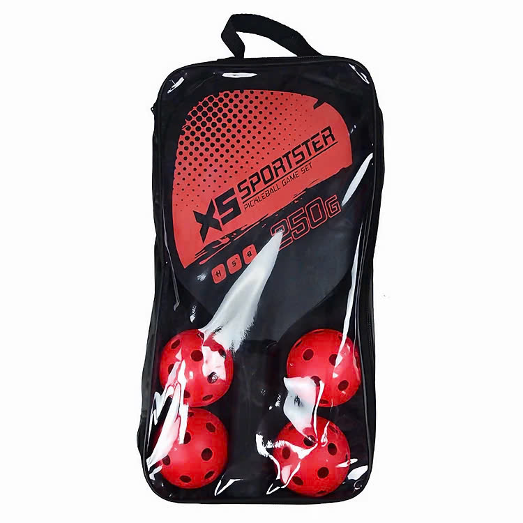 Bộ 2 Vợt Pickleball Sợi Cao Cấp + Kèm Túi Chống Sốc Và 4 Bóng