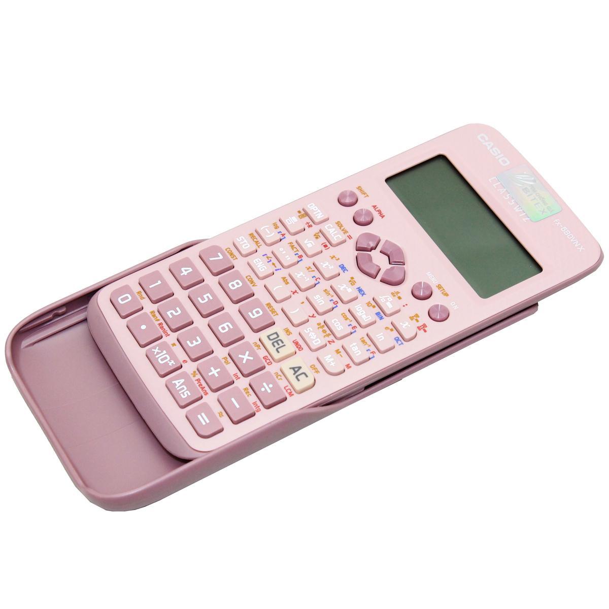 Máy Tính Casio FX 580VN X-PK - Màu Hồng - Tặng Kèm 3 Bút Gel G01 0.5 mm (2 Mực Tím + 1 Mực Xanh)