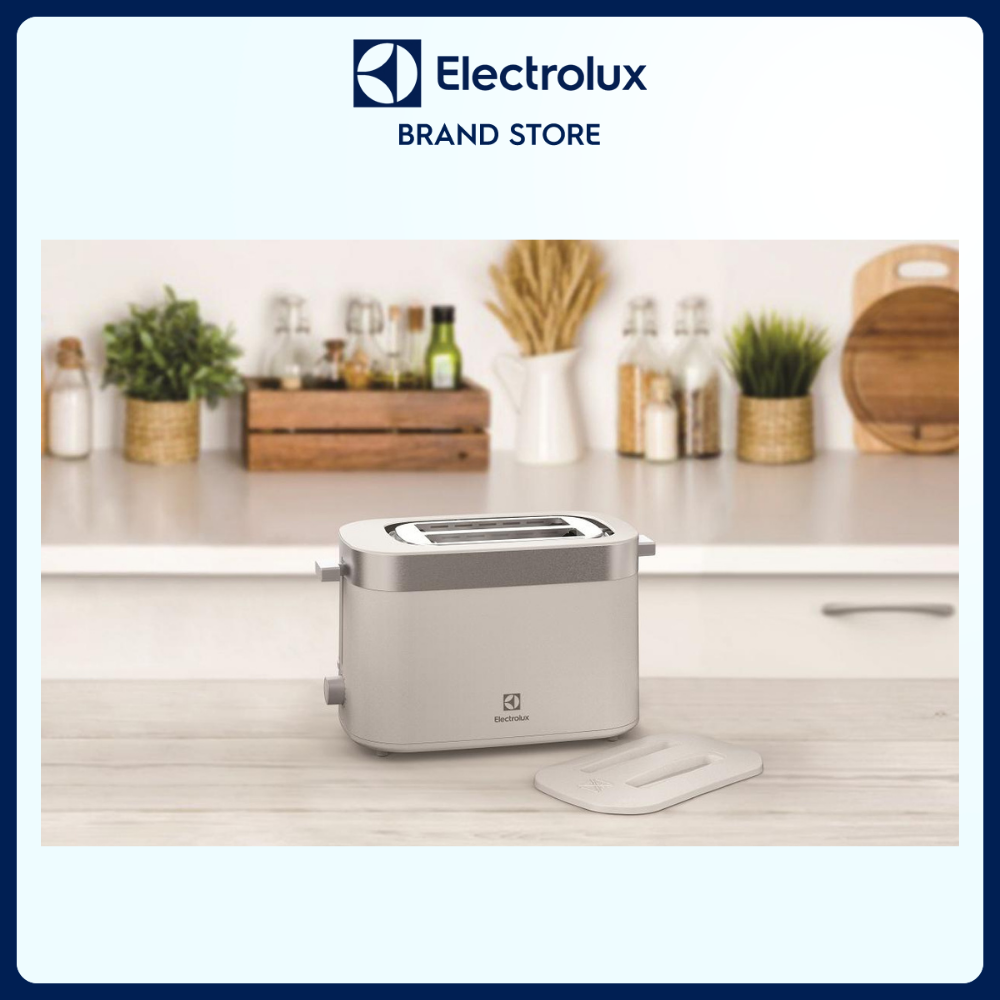 Máy nướng bánh mì Electrolux E2TS1-100W - 7 chế độ điều chỉnh độ giòn phù hợp, nơi cất dây nguồn gọn gàng [Hàng chính hãng]