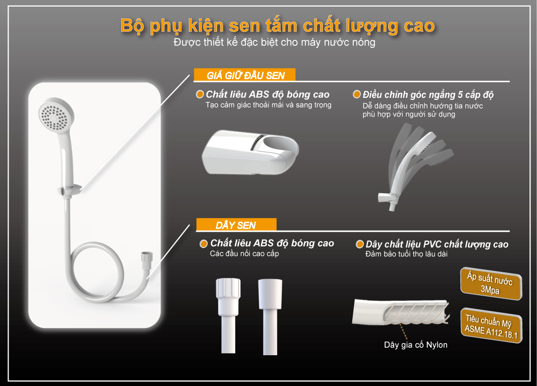 Máy tắm nước nóng OTTOWA TC45P01, Hàng chính hãng