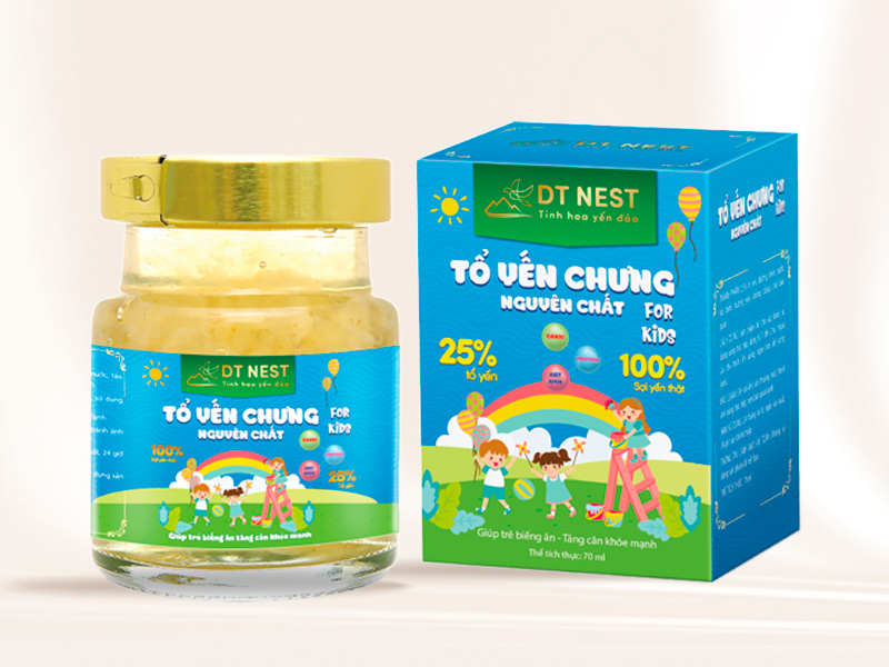 Tổ Yến Chưng Nguyên Chất For Kid DTNEST- Hũ 70ml- Dinh Dưỡng Cho Trẻ