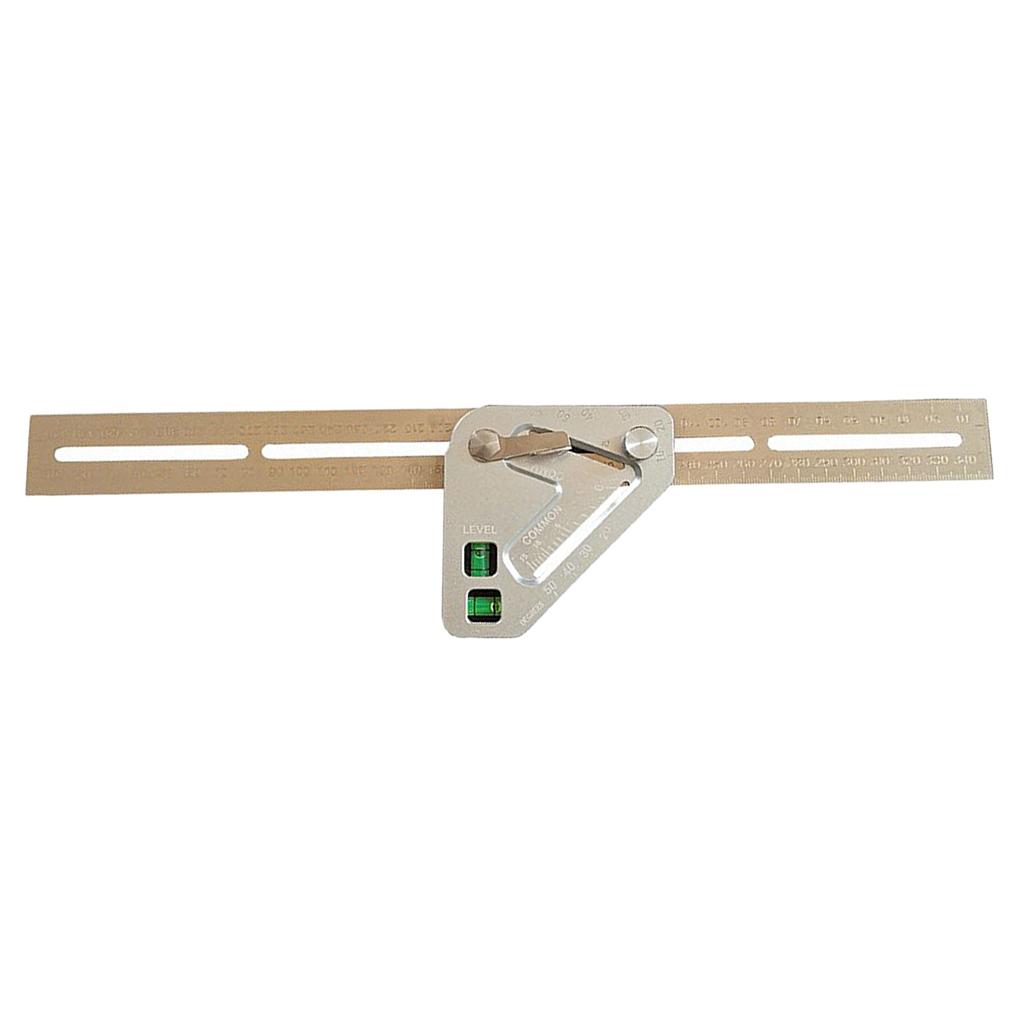 Aluminum Alloy Woodworking Triangle Ruler Multi-function Level Angle Ruler