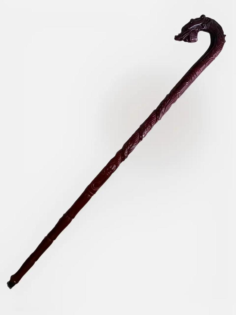 Gậy batong dành cho người già bằng gỗ xà cừ kt dài 91cm đk thân 3.5cm