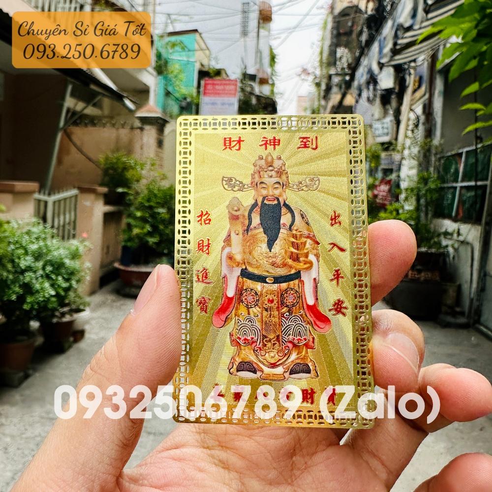 Thẻ kim bài thần tài Kim Loại - mở cung tài lộc may mắn