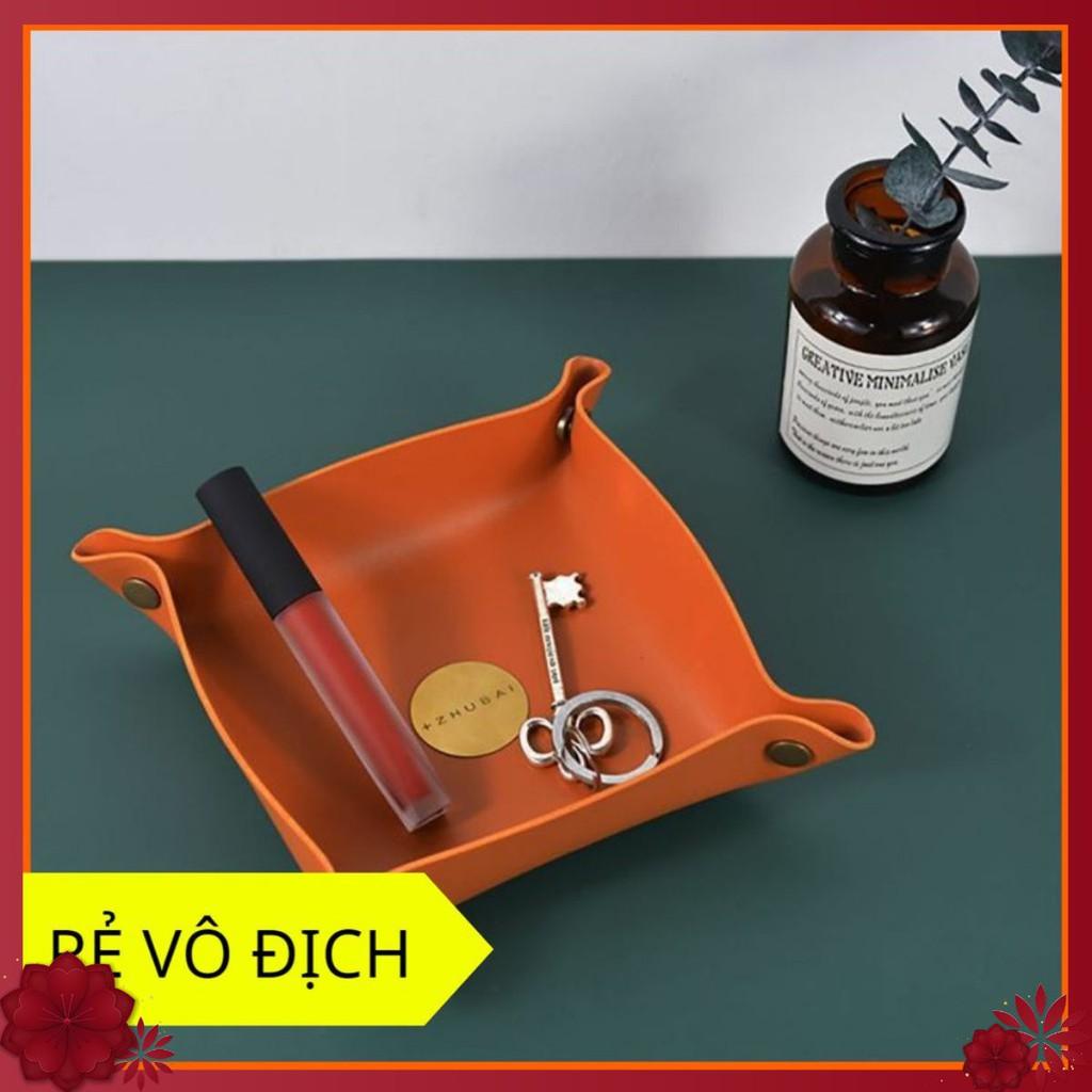 ️Khay Da PU Đựng Đồ Trang Sức, Thìa Khóa và Các Vật Dụng Nhỏ