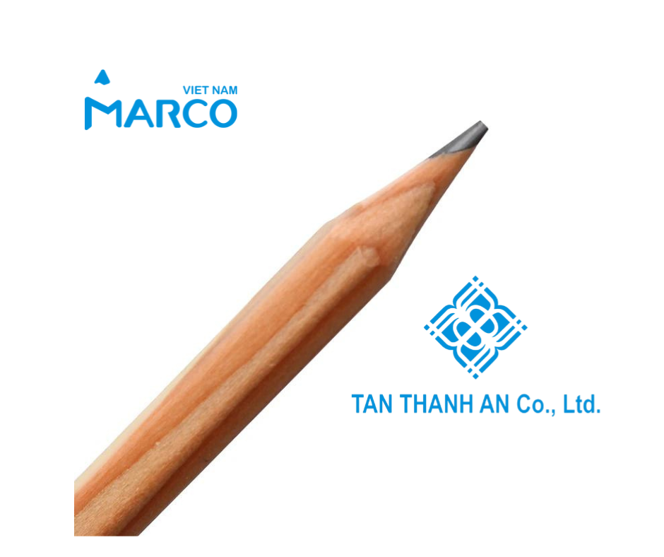 Hộp 12 Bút Chì 2B/HB Marco Thân Gỗ Mộc 6000-12CB - Bút chì phù hợp thi trắc nghiệm, ngòi chì mềm dễ chuốt, tập viết