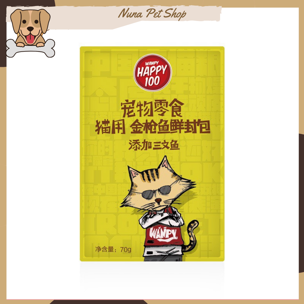 Pate Wanpy Happy 100 cho mèo - Thức ăn ướt cho mèo thơm ngon bổ dưỡng