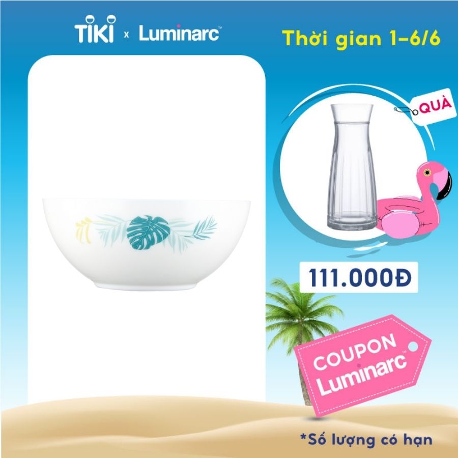 Bộ 6 Tô Thuỷ Tinh Luminarc Diwali Hiwaii 18cm - LUHIV4913