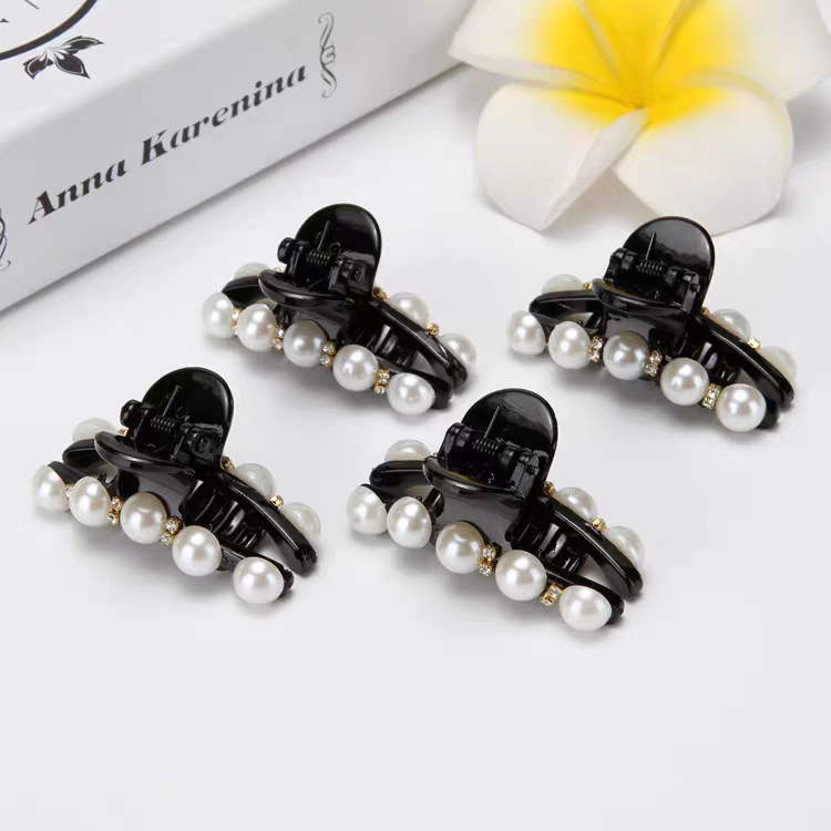 Set 2 Kẹp càng cua đính ngọc trai và đá