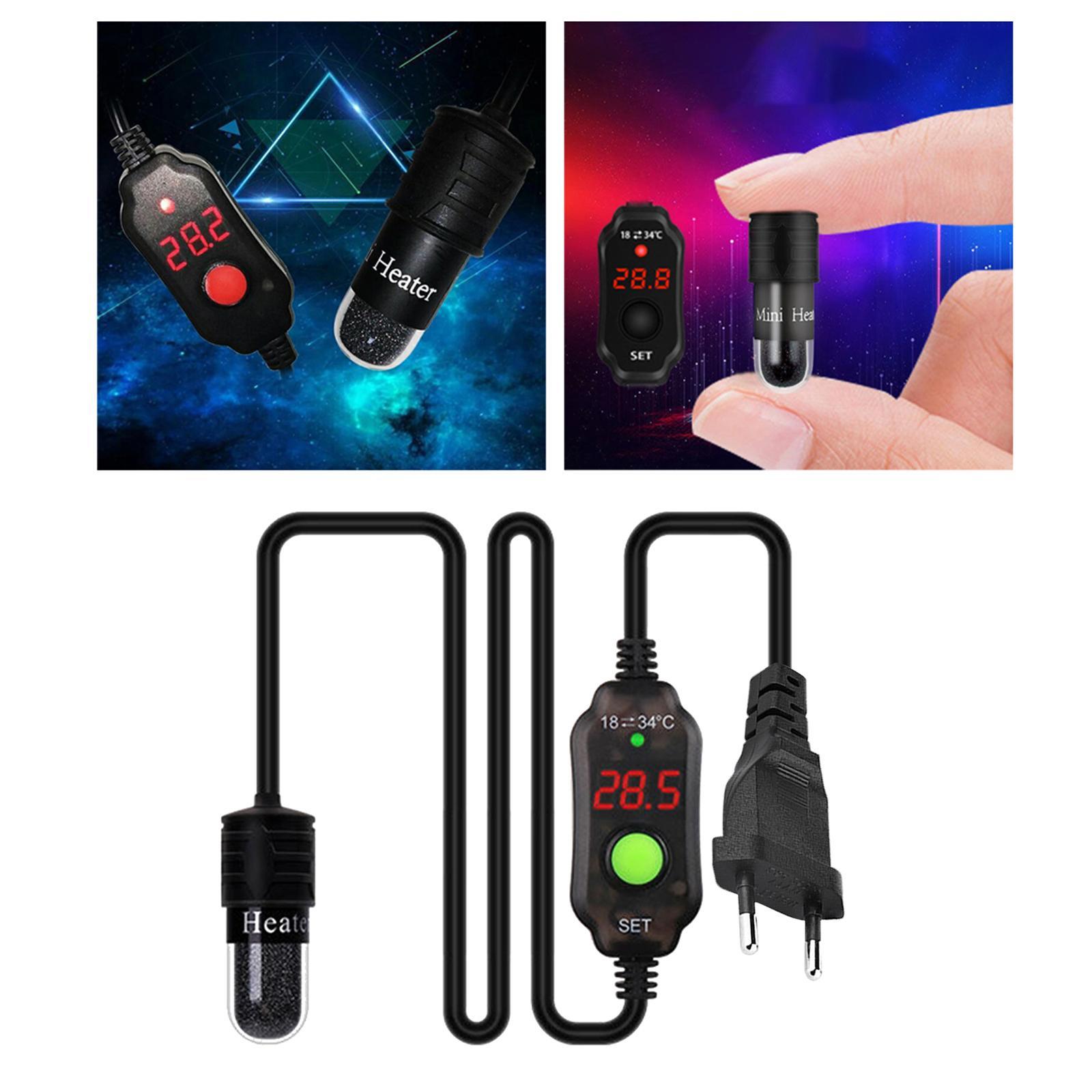 Aquarium Fish Tank Heater Heat Rod Submersible Thermostat for Turtle