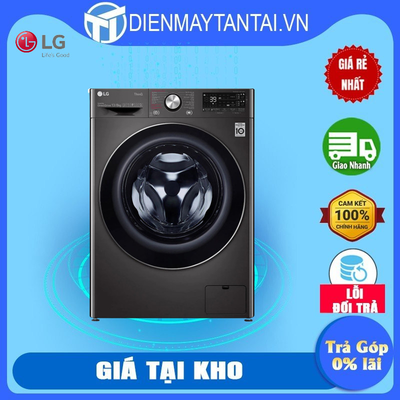 Máy giặt sấy LG Inverter 13 kg FV1413H3BA- Hàng chính hãng- Giao toàn quốc