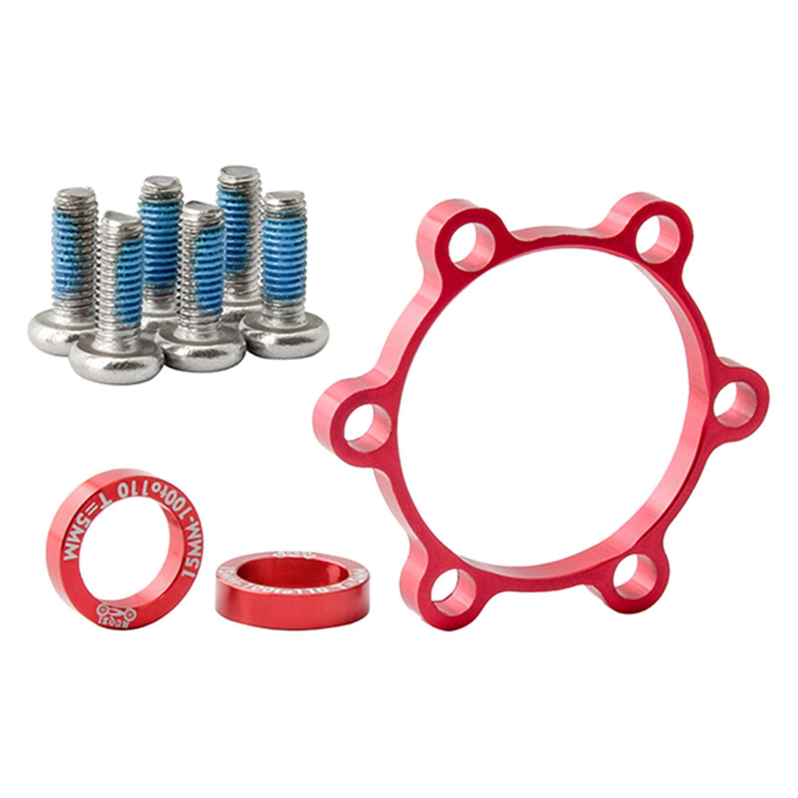 Front Rear  Boost Hub Conversion Adapter 6 Bolt Cycling Parts 5mm Red