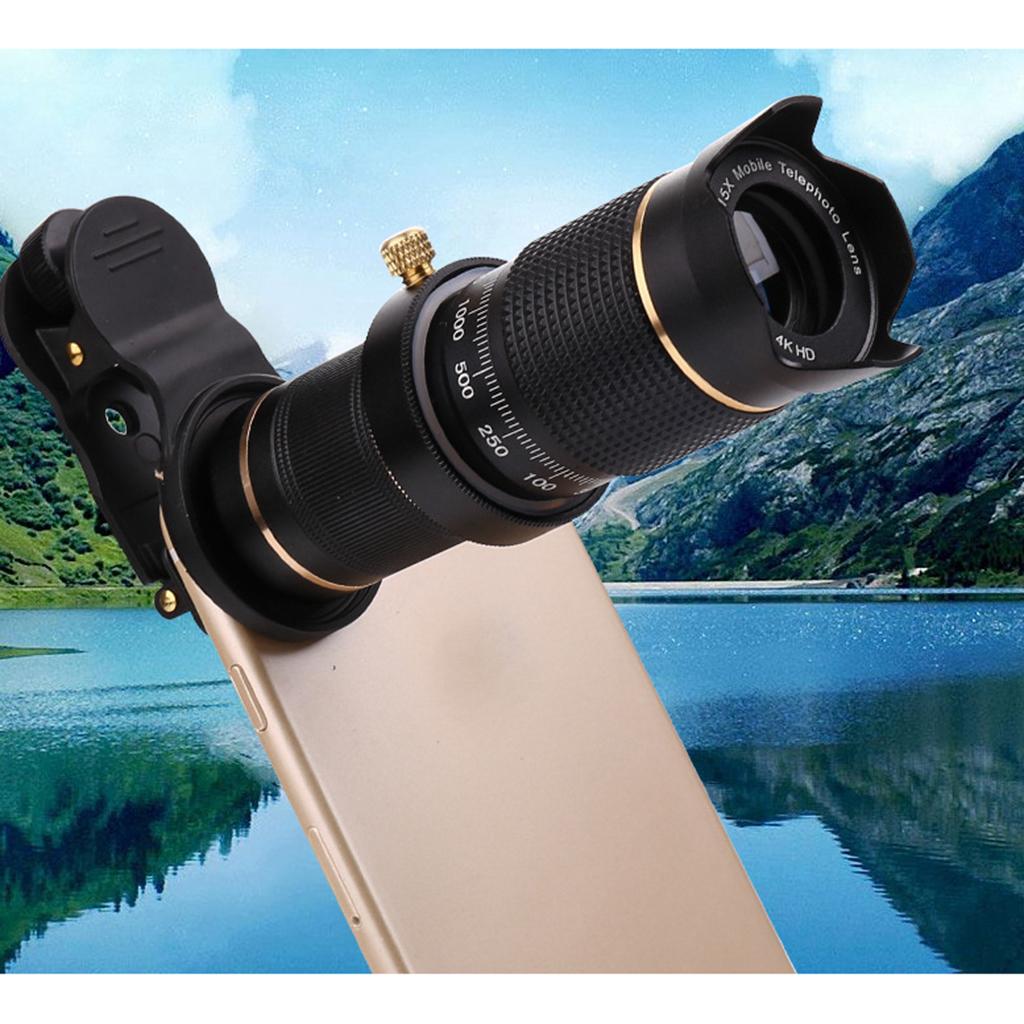 Camera Lens Clip on Optical Black 15X
