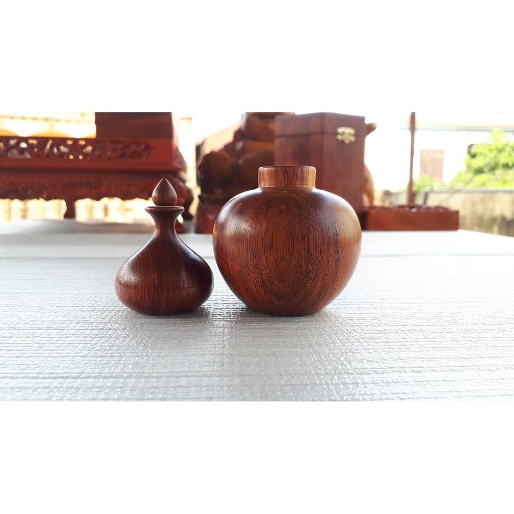Combo 5 món Khay trà gỗ hương cuốn thư
