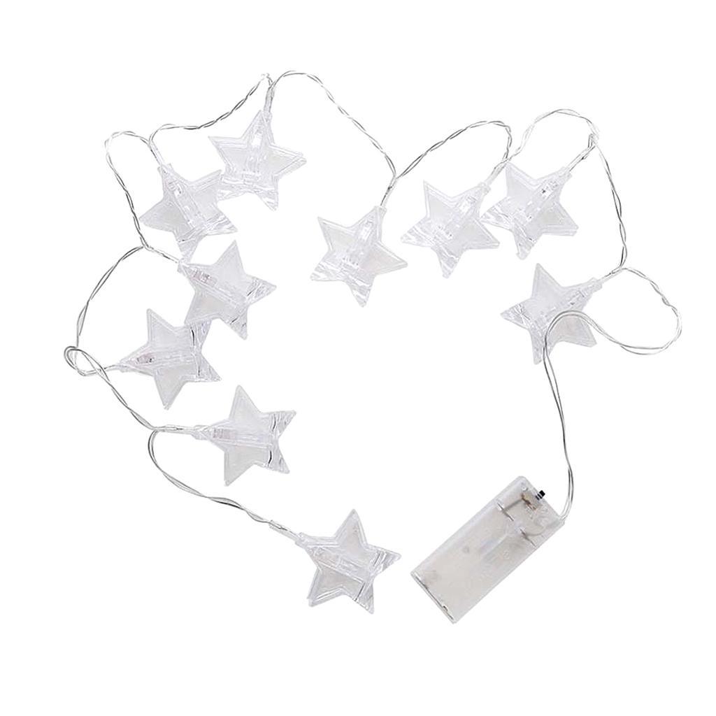 BZ756 10 LED Battery Star Photo Clips for Decorative Lamp Strings