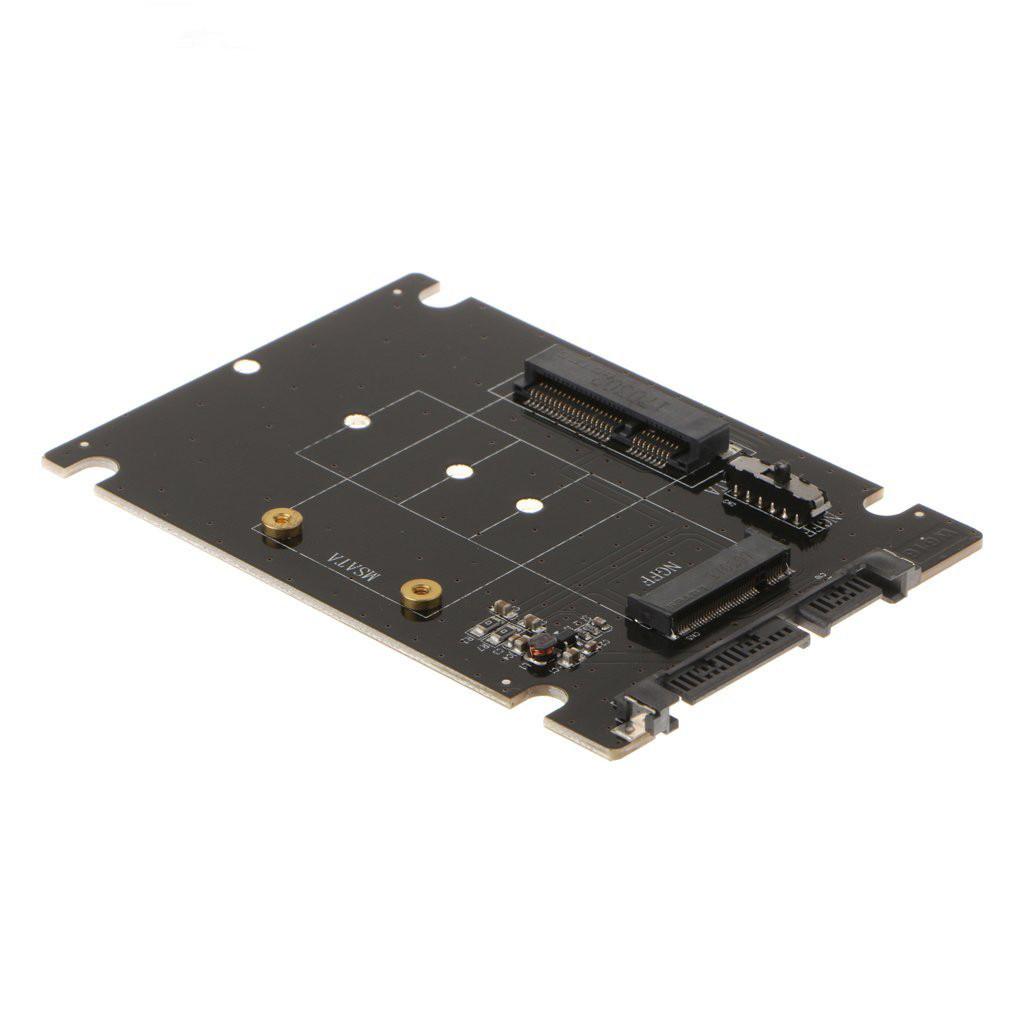 M.2 NGFF/MSATA đến SATA Bộ điều hợp SATA 6.0Gbps thành M2 NGFF SSD đến 2.5.