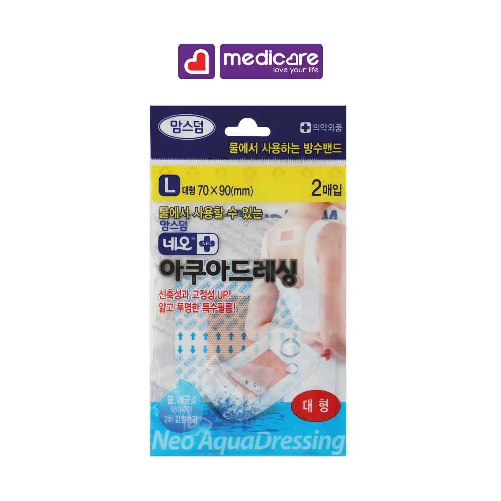 Băng Cá Nhân MomsDerm Neo Waterproof Aqua Bandage Chống Thấm Nước - 0132893 L 2c